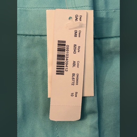 J. CREW Blue 4" Chino Shorts Size 10 NWT msrp $45 - Picture 7 of 8